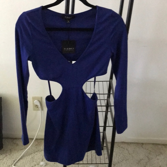 Blue cut out dress - Picture 1 of 2